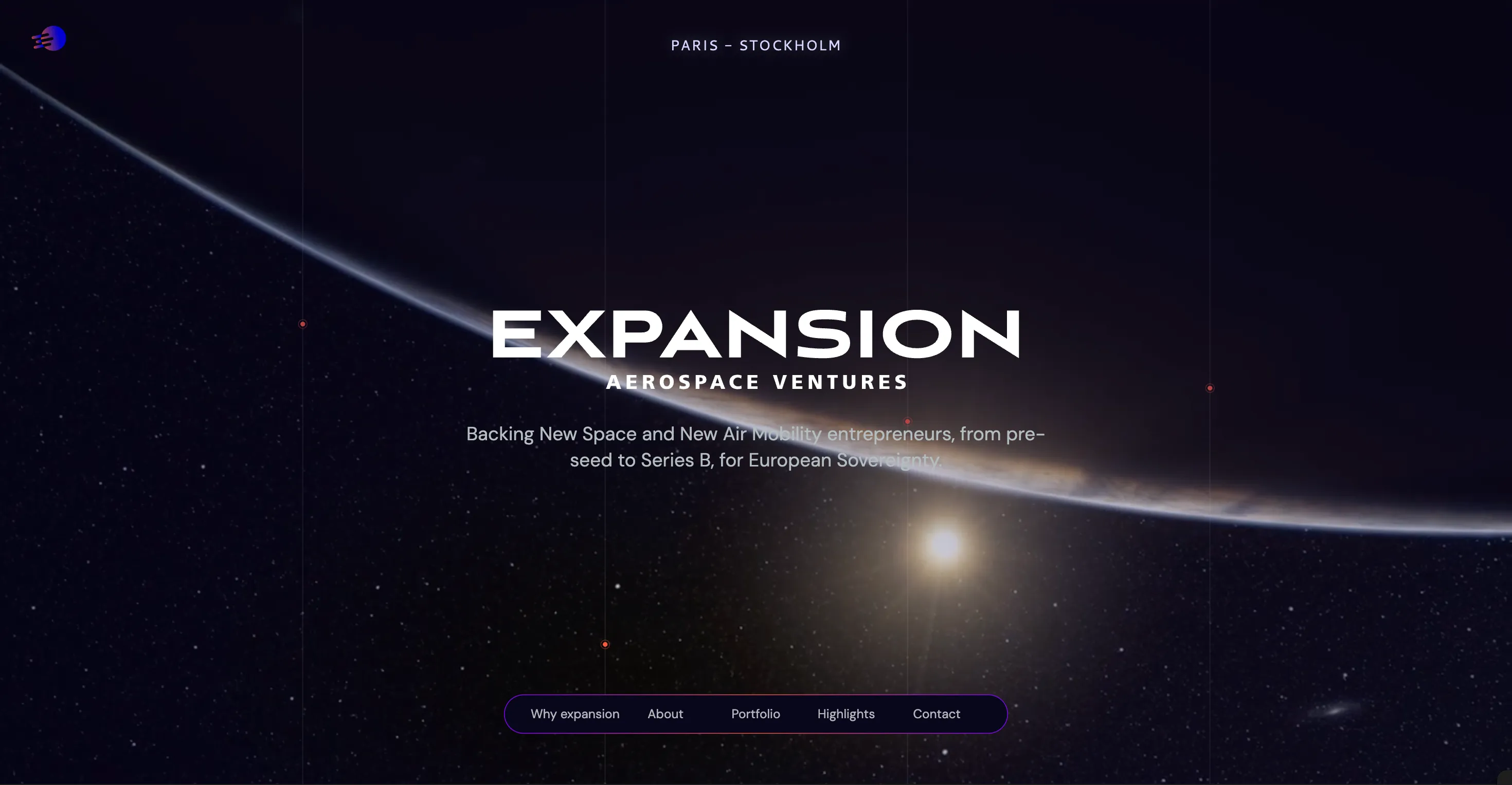 Page d'accueil du site Expansion